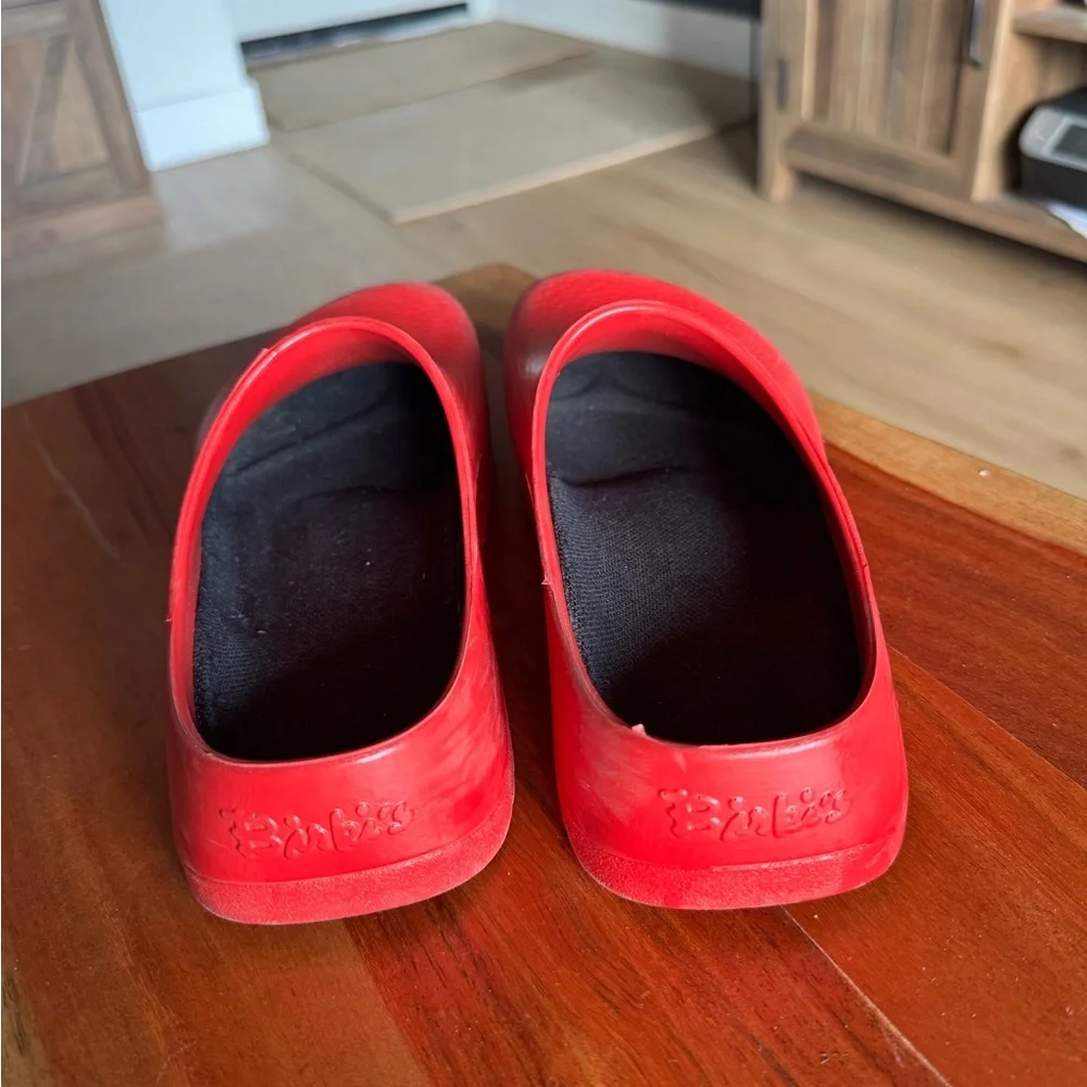 Birkenstock Super Birki Red Clogs - Picture 3 of 4